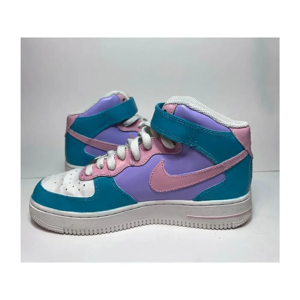 Nike Air Force Custom Painted Youth Size 5.5 Pastels DH2933-111